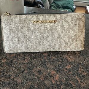 Michael Kors Gold and Silver Logo Wallet